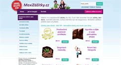 Desktop Screenshot of maxizazitky.cz