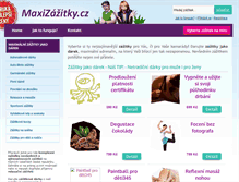 Tablet Screenshot of maxizazitky.cz